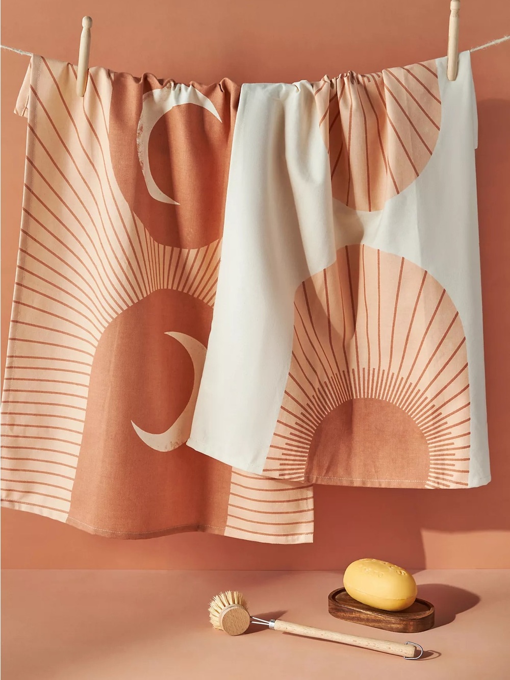 New🌟Anthropologie-Diptych Dish Towels, Set of 2